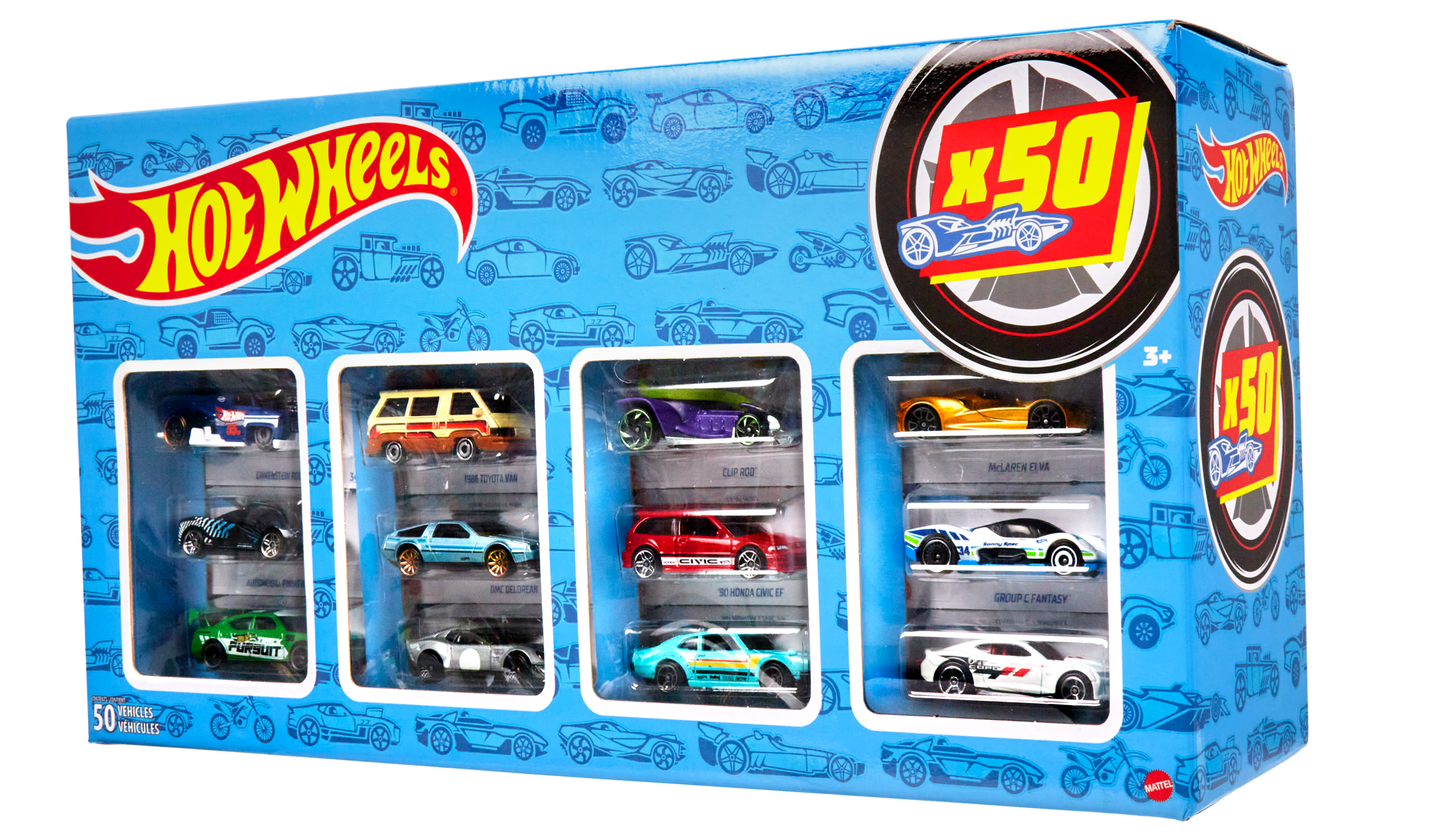 Hot Wheels Classic 50-Car Collection Pack (Styles May vary)