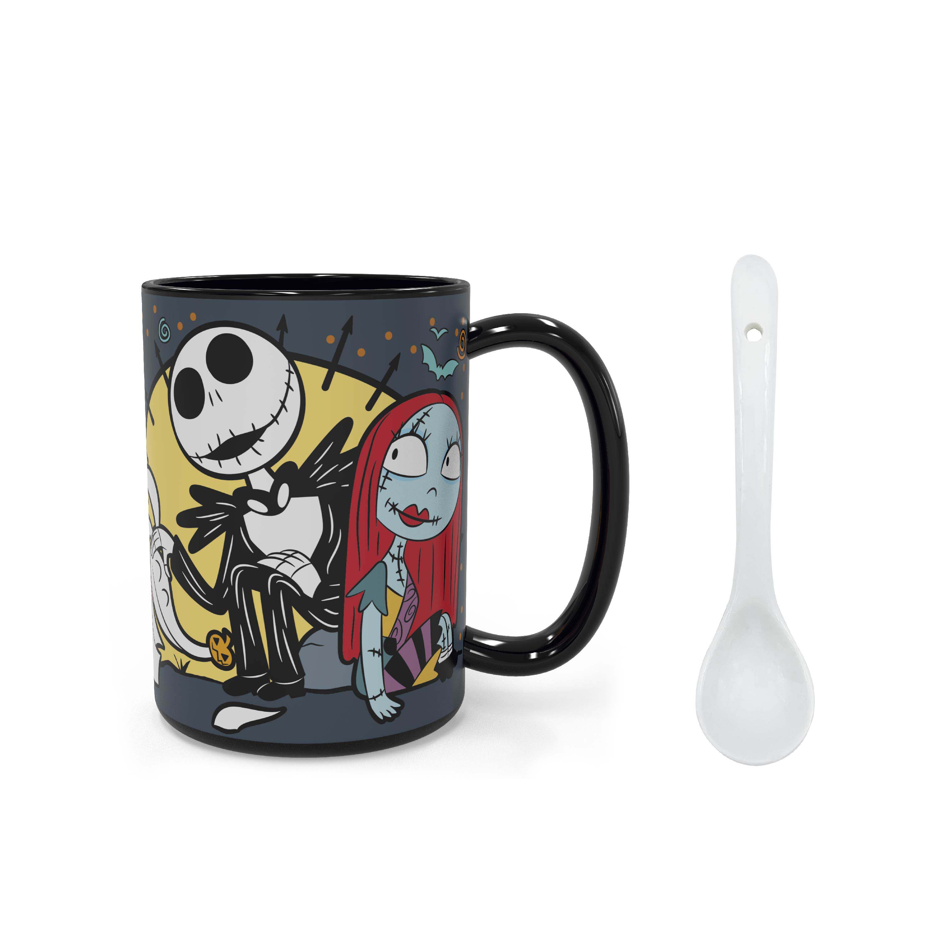 Disney The Nightmare Before Christmas 15 ounce Coffee Mug and Spoon, Jack the Pumpkin King & Sally slideshow image 8 Disney The Nightmare Before Christmas 15 ounce Coffee Mug and Spoon, Jack the Pumpkin King & Sally slideshow image 8
