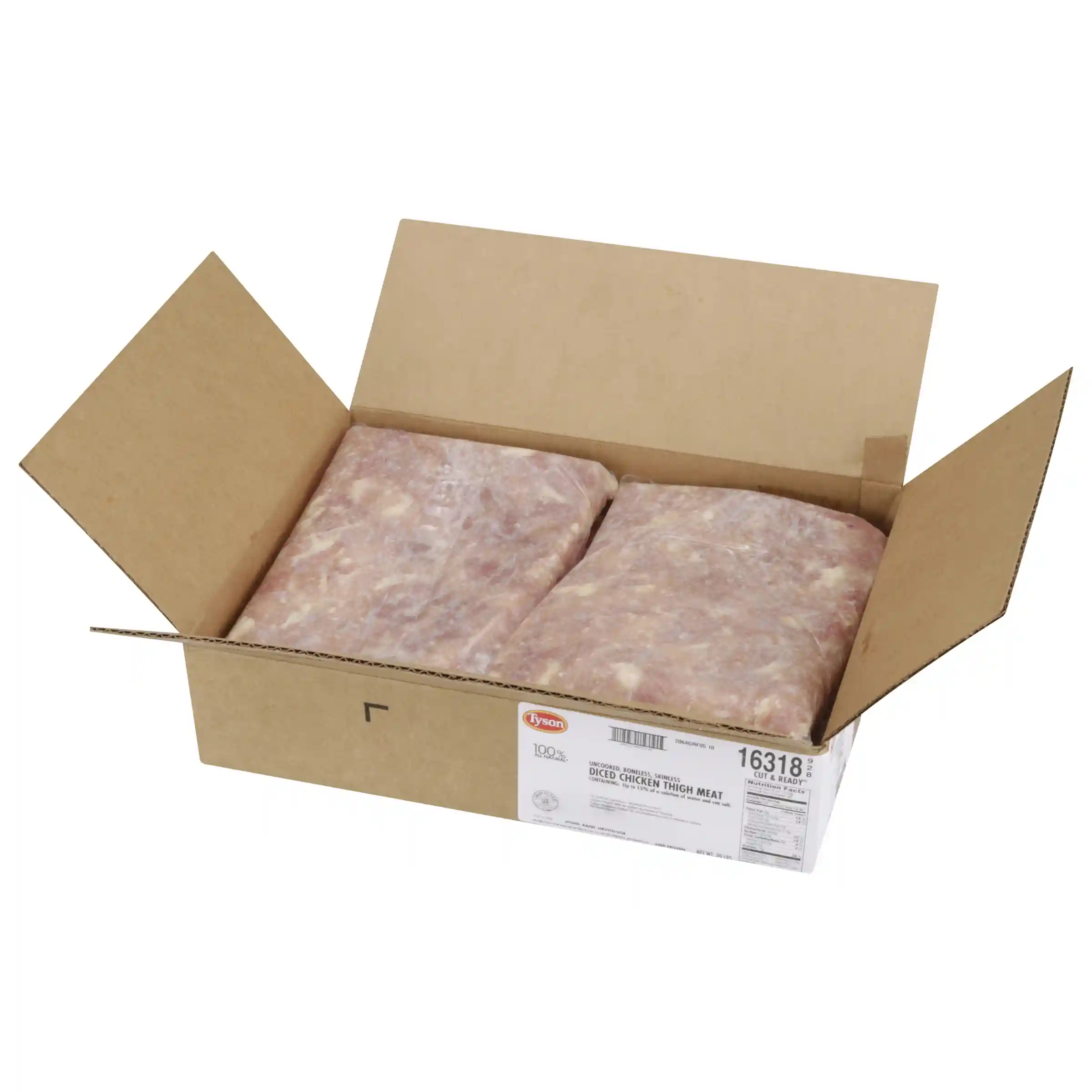 Tyson® Uncooked Boneless Skinless Diced Chicken Thigh Meat_image_31