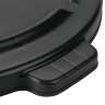 Rubbermaid Commercial, BRUTE, Self-Draining, Round, Resin, 20 gal, Resin, Black, Receptacle Lid