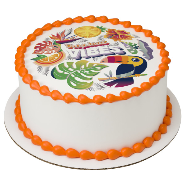 Tropical Vibes PhotoCake® Edible Image®