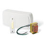 Builder Chimes Kit with Lighted Pushbutton, White