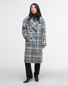 Wollmantel Beattie Soft Grey Check/Onyx Tartan