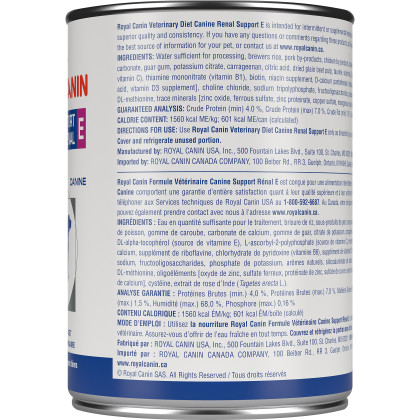 Royal Canin Veterinary Diet Canine Renal Support E Canned Dog Food