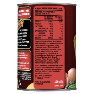  Heinz® Big Eat™ Peppered Steak & Onion Canned Meal 410g 