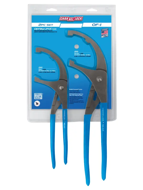 OF-1 2pc Oil Filter/ PVC Pliers Set
