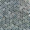 Agate Amalfi 1/2×1 Herringbone Mosaic Pearl