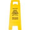 Carlisle, Flo-Pac  Economy, (English/Spanish/German), "Caution", Wet Floor Sign, Yellow, 25"