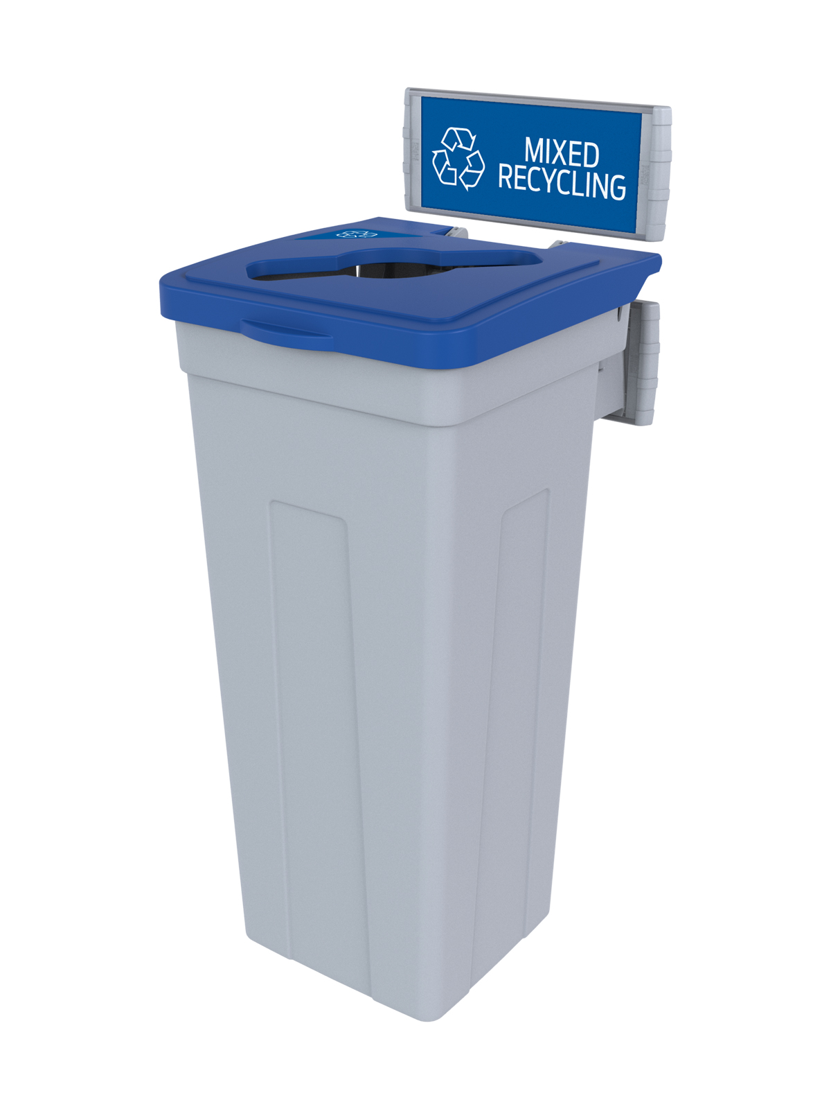 RISE – Single – Kit – Mixed Recycling – Mixed – Grey-Blue