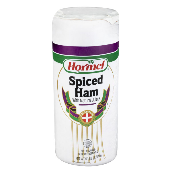 HORMEL(r) Spiced Ham with Natural Juices, D-Shaped, 9/5 lb . C1C1 - Front Center In Package (Hi Res)