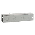 4. ft. F40FC Series Lay-In NEMA Type 1 Galvanized Wireway Straight Section Flat Cover with Knockouts