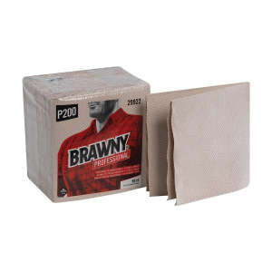 Georgia Pacific, Brawny Professional, Folded Towel, Quarter Fold, 3 ply, White