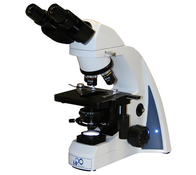 i4 Series Microscope Binocular Head 4X / 10X / 40X / 100X Mechanical Stage