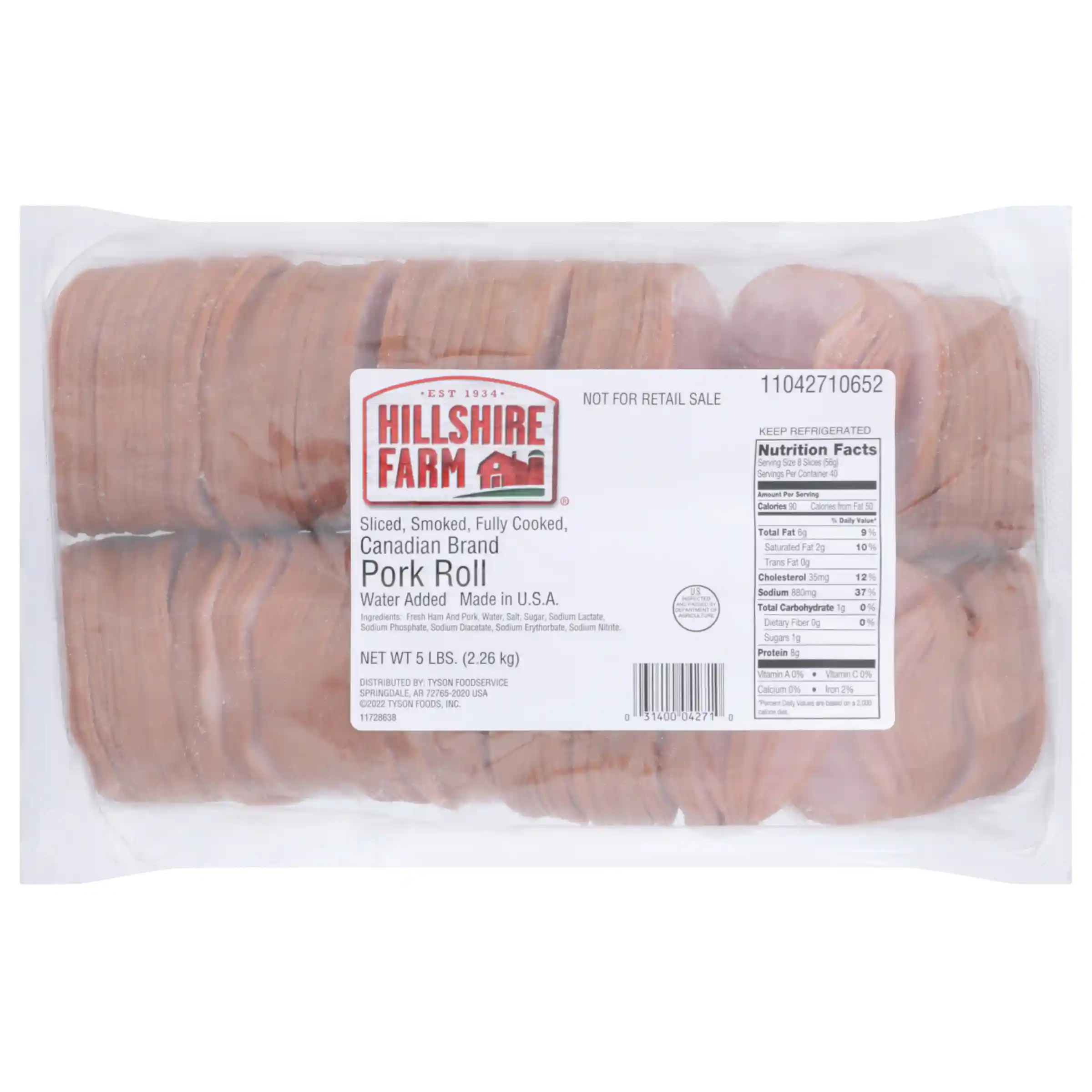 Hillshire Farm® Smoked Fully Cooked Sliced Canadian Brand Pork Roll_image_21
