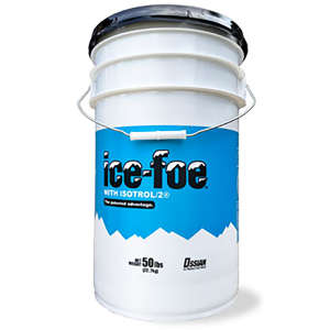 OSS81055, Ossian, Ice-Foe Ice Melter with Isotrol/2,  50 lb Pail