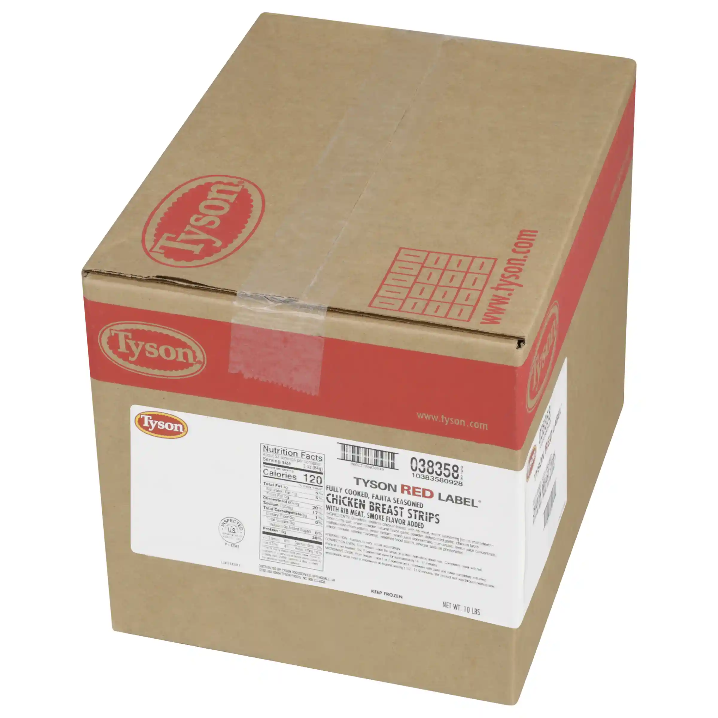Tyson Red Label® Fully Cooked Unbreaded Fajita Seasoned Chicken Breast Strips, Large  _image_5