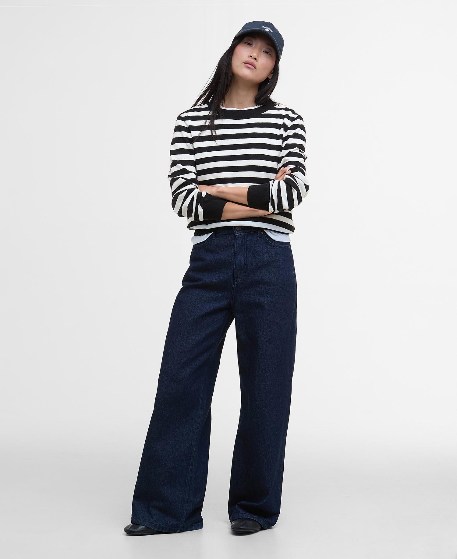 Lois Striped Crew Neck Jumper image number 1