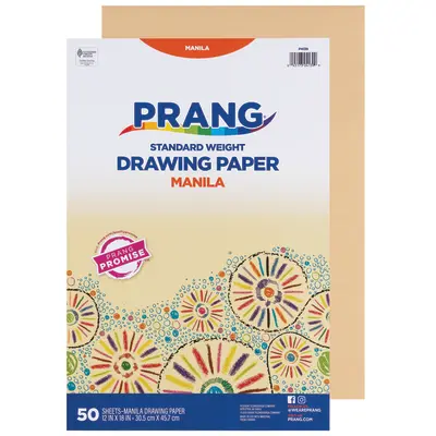Prang (Formerly Art Street) Drawing Paper, Manila, Standard Weight, 12