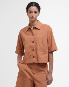 Cary Boxy Short-Sleeved Shirt Bran