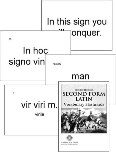 Memoria Press Second Form Latin Vocabulary Flashcards (2nd Edition)