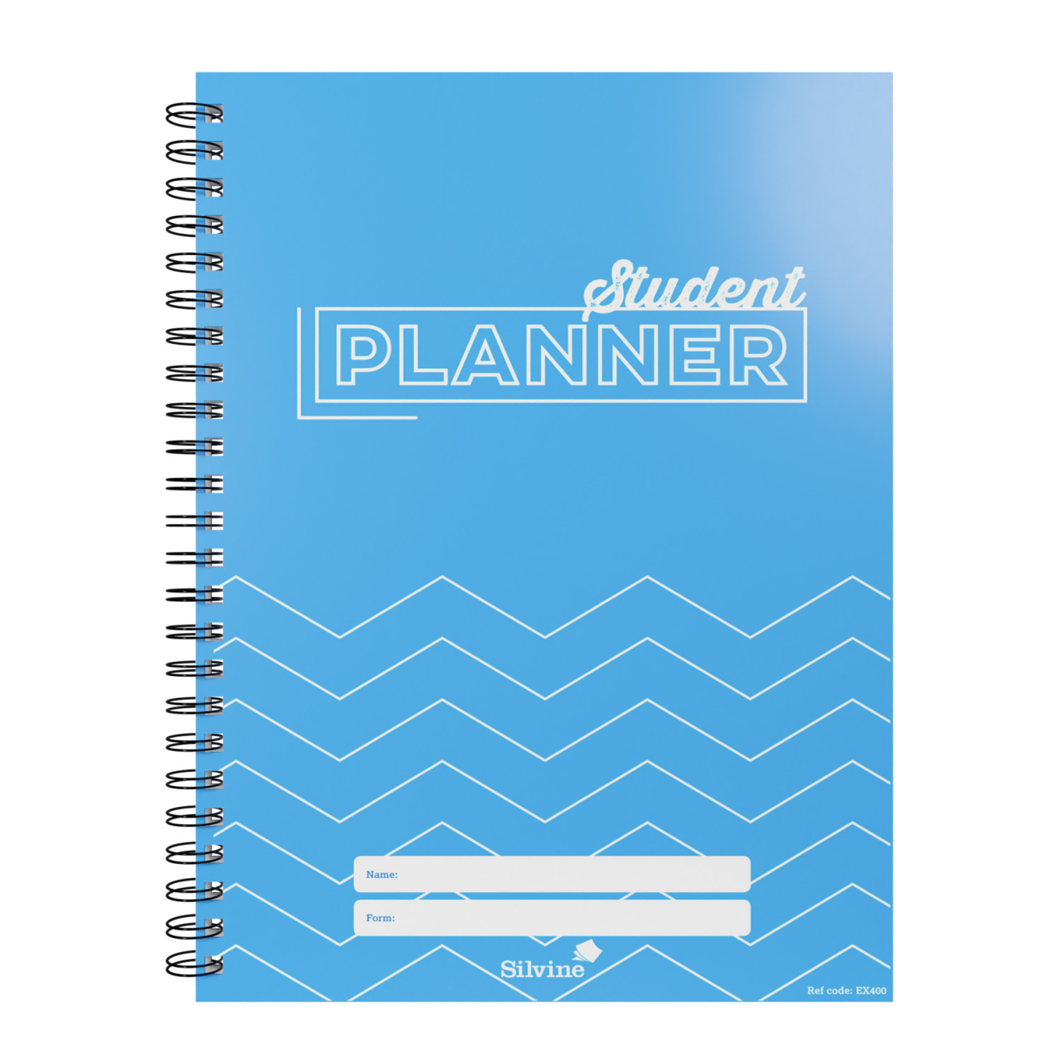 Twin-Wire Student Planner with Polypropylene Cover, A5, Blue