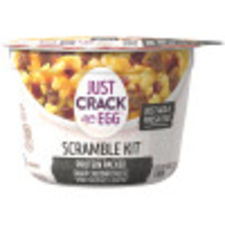 Just Crack an Egg Protein Packed Scramble Sharp Cheddar Cheese, Pork Sausage & Uncured Bacon, 2.25 oz Cup
