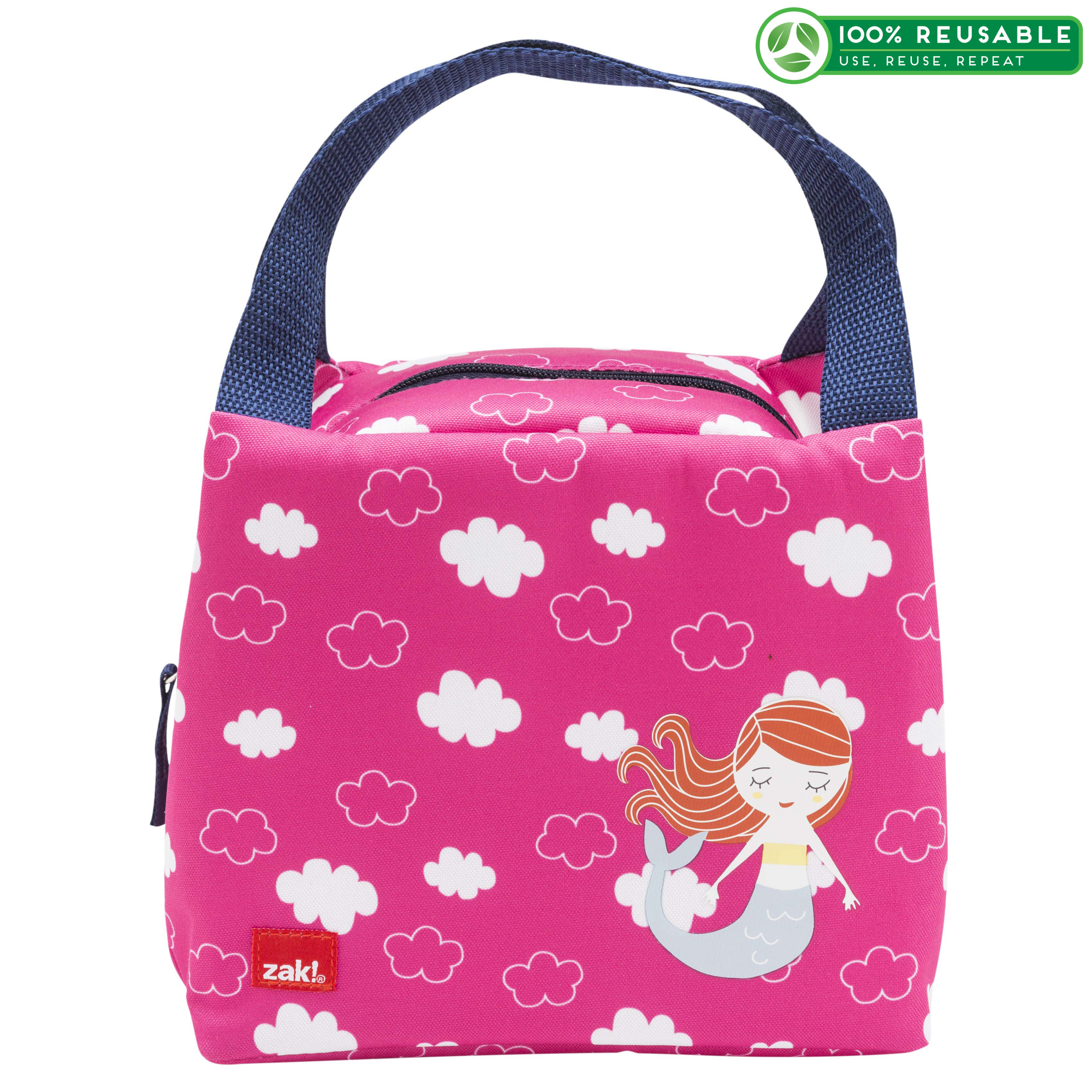 Happy Things Purse Style Insulated Reusable Lunch Bag, Mermaids slideshow image 1 Happy Things Purse Style Insulated Reusable Lunch Bag, Mermaids slideshow image 1