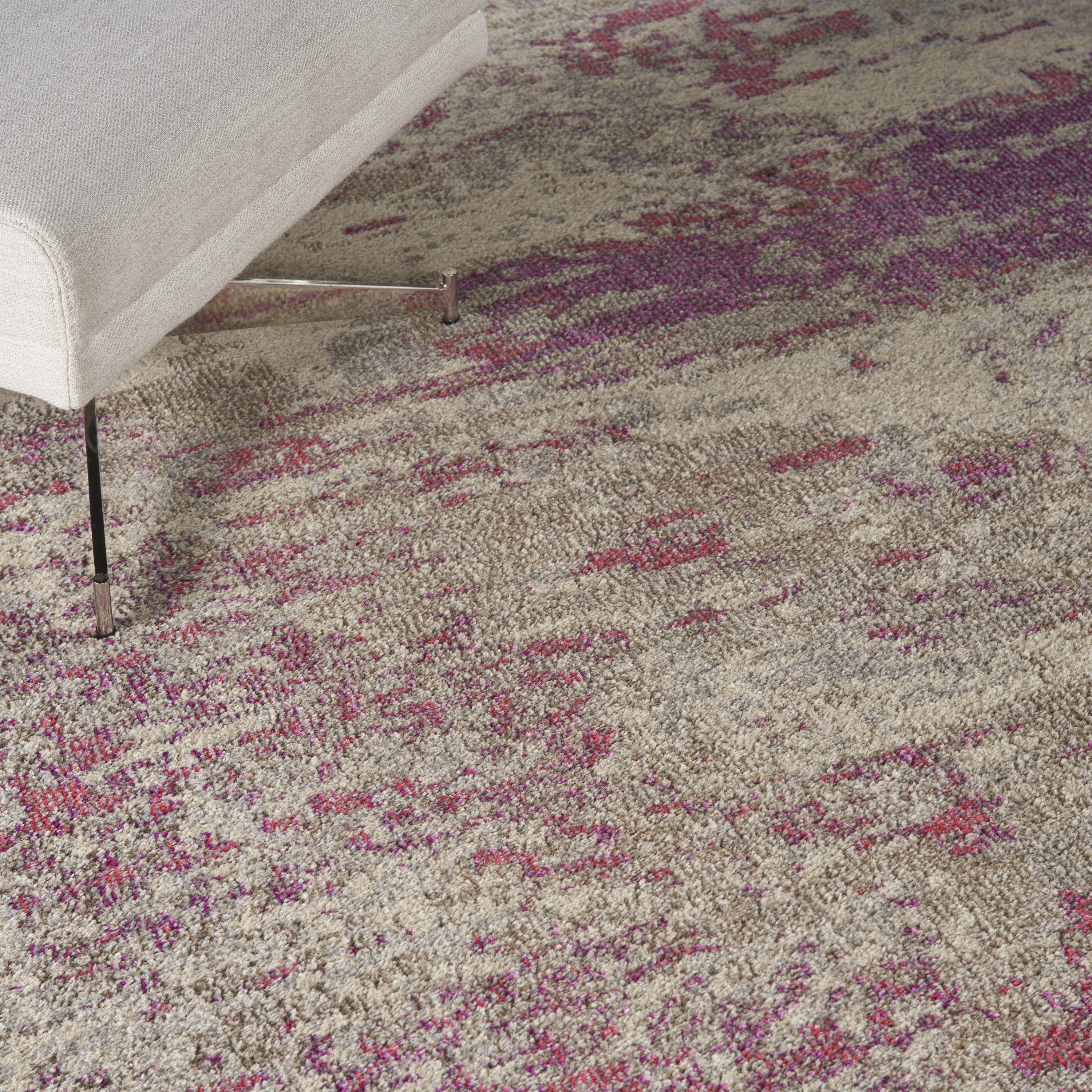 Nourison Celestial 7'10" x 10'6" Ivory Pink Modern Indoor Rug
