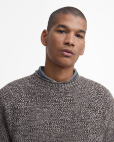 Staithes Crew Neck Jumper Bitter Chocolate