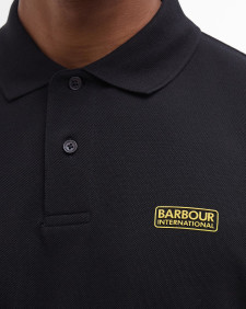 Essential Polo Shirt Black-Yellow