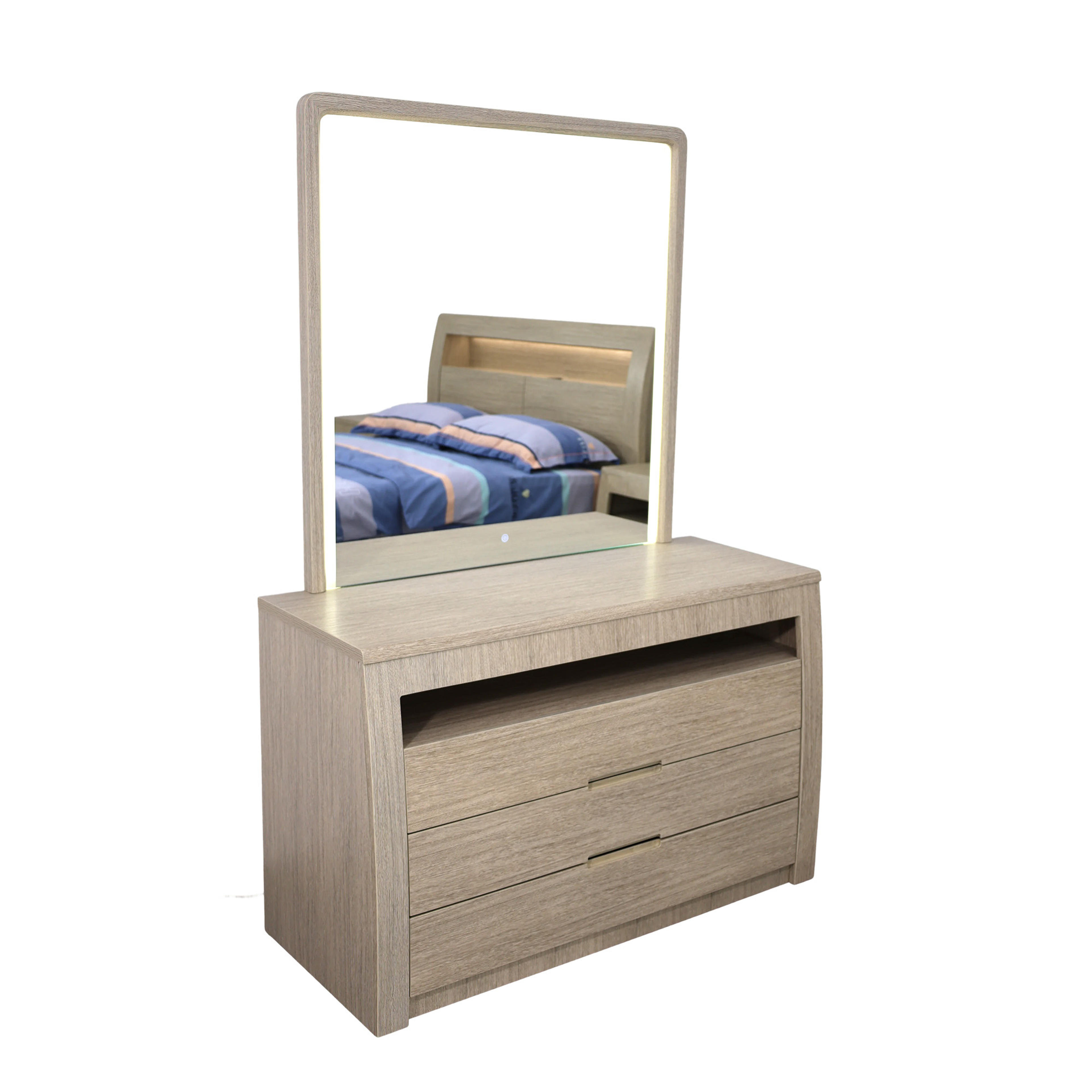 Product image of the Skyline Mirror, Sand from Forty Winks