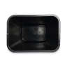 Boardwalk, Soft-Sided, 10.25 gal, Resin, Black, Rectangle, Receptacle
