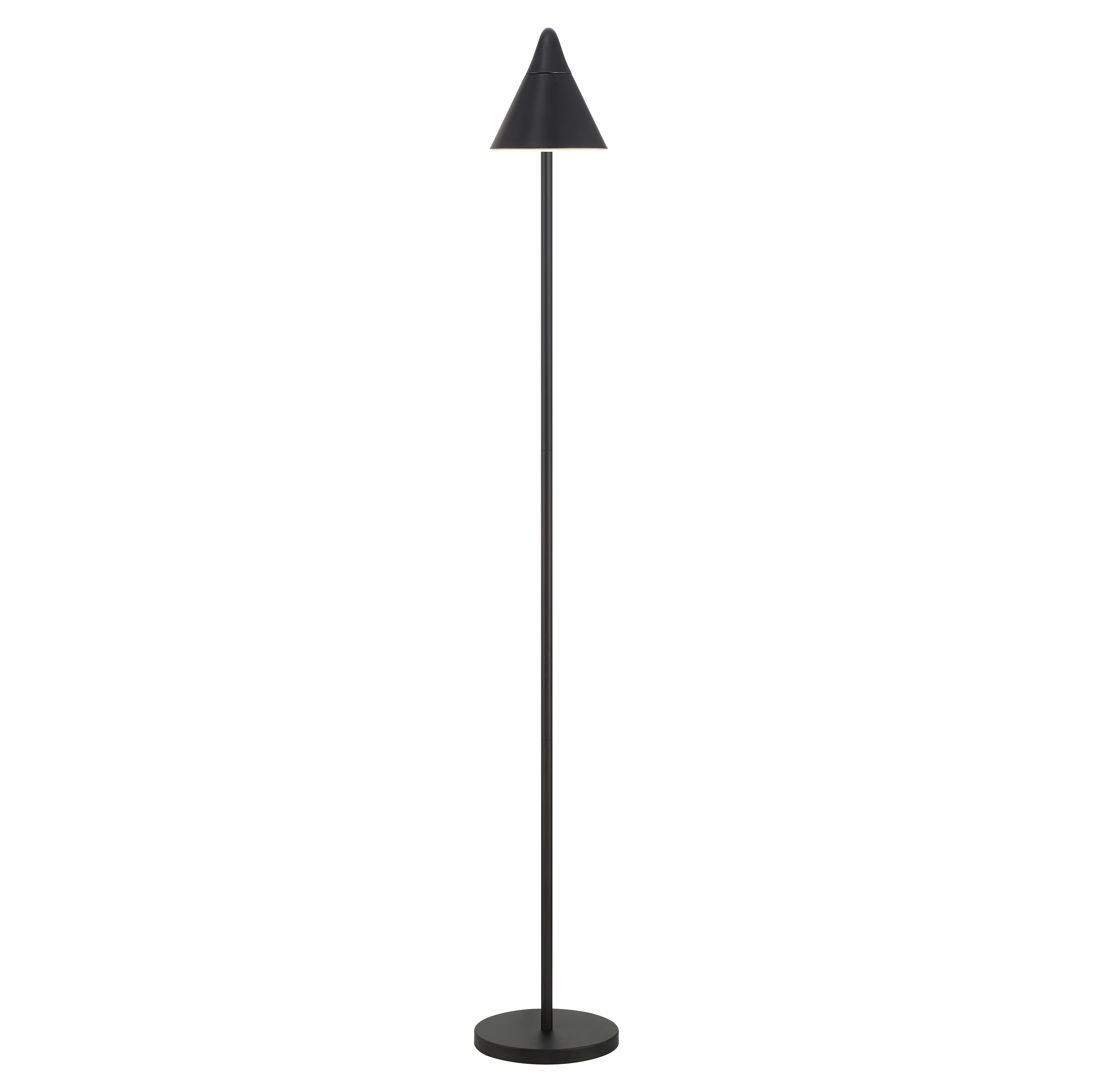 This contemporary LED floor lamp combines modern design with practical functionality. The rotating aluminum shade allows precise light direction, while the touch switch provides convenient operation. Perfect for task lighting in offices or reading nooks. - alternate view