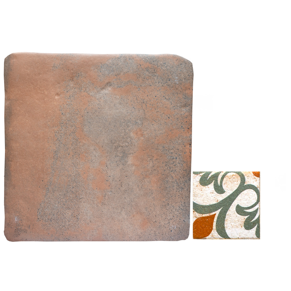 Benisa Marelle Cotto with Paladio Taco 5-7/8 in. x 8 in. Porcelain Floor and Wall Tile