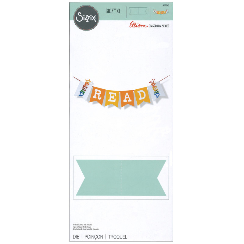 Cadre et cadre festonnés Sizzix Bigz XL dé arrière Big Shot Kick #656610 x8