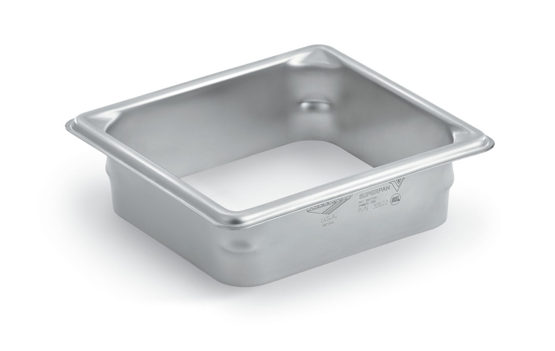 Sixth-size stainless steel waste chute