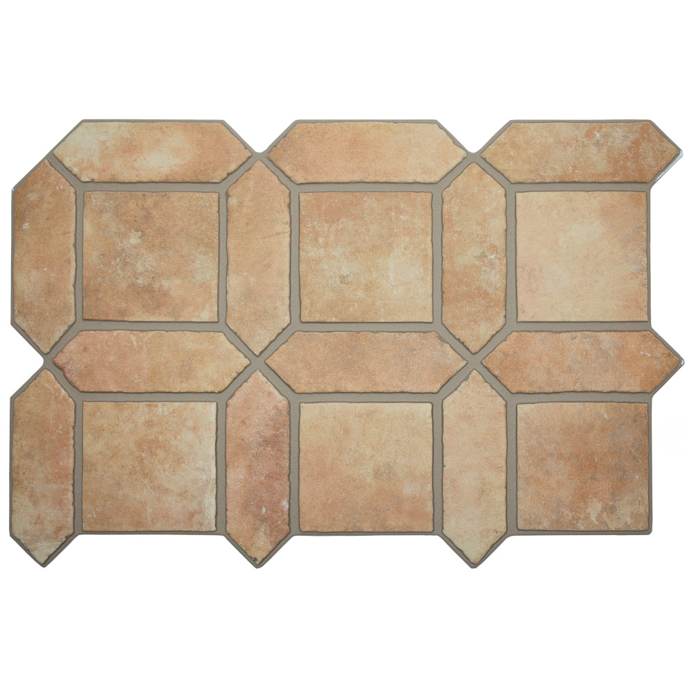 Picket Arenta Arena with Square 14-5/8 in. x 22-1/2 in. Porcelain Floor and Wall Tile