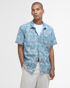 Camicia Devon a maniche corte con stampa dalla vestibilità regular 