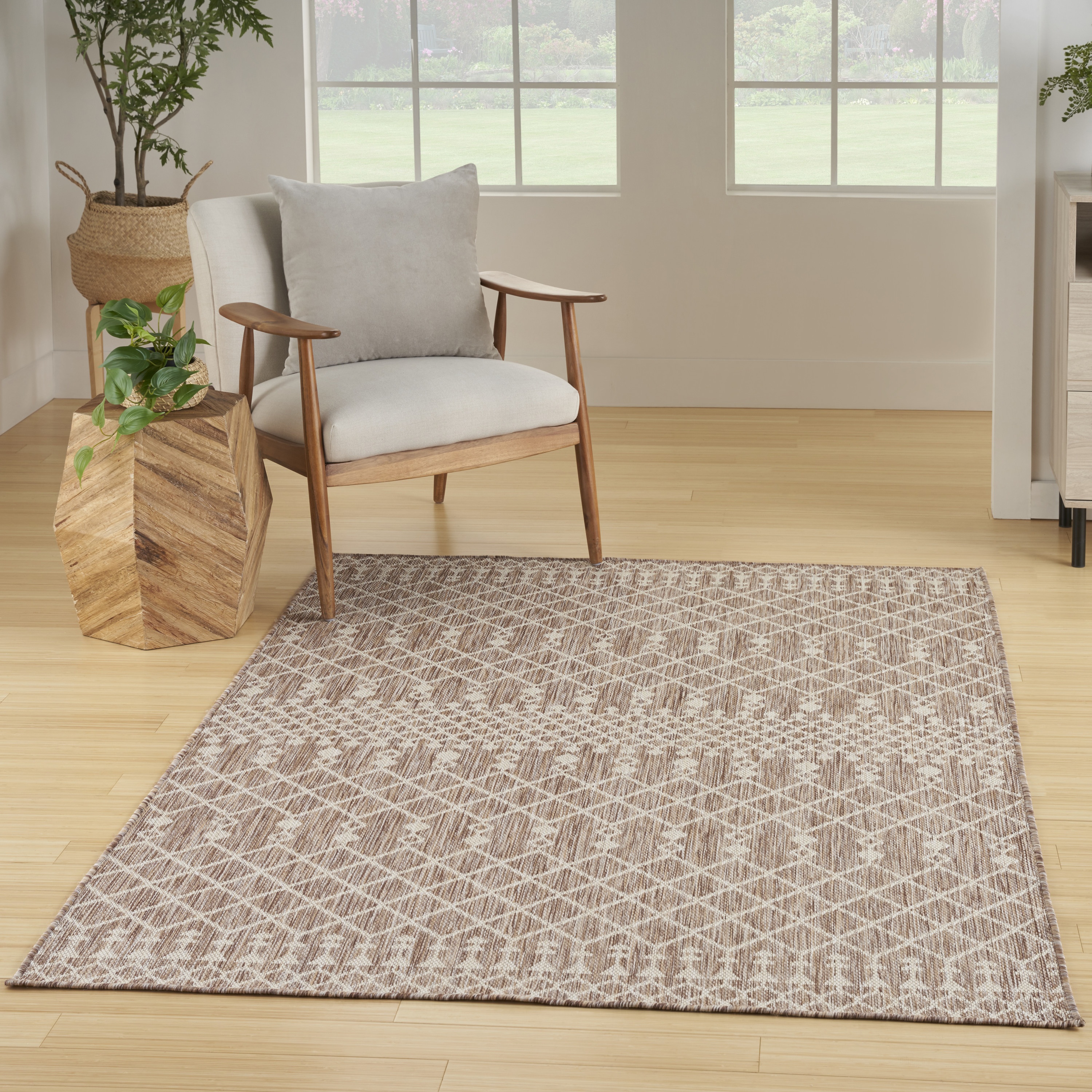 Nourison Positano 6' x 9' Beige Modern Rug