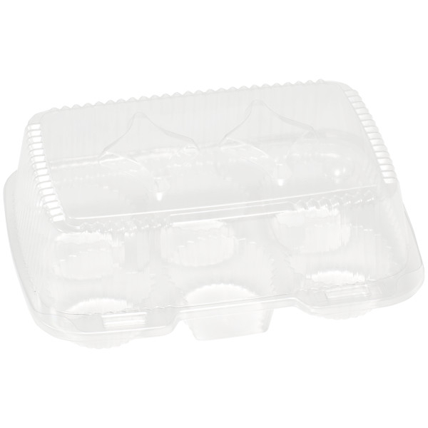 3.75" High 6 Count Cupcake Tray Dome and Base