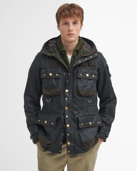 Barbour x TO KI TO Wachsjacke Military