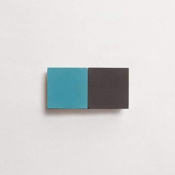 cement: mythology checkerboard | flanders | grande | matte | | matte | duo | kingfisher + charcoal | sample 