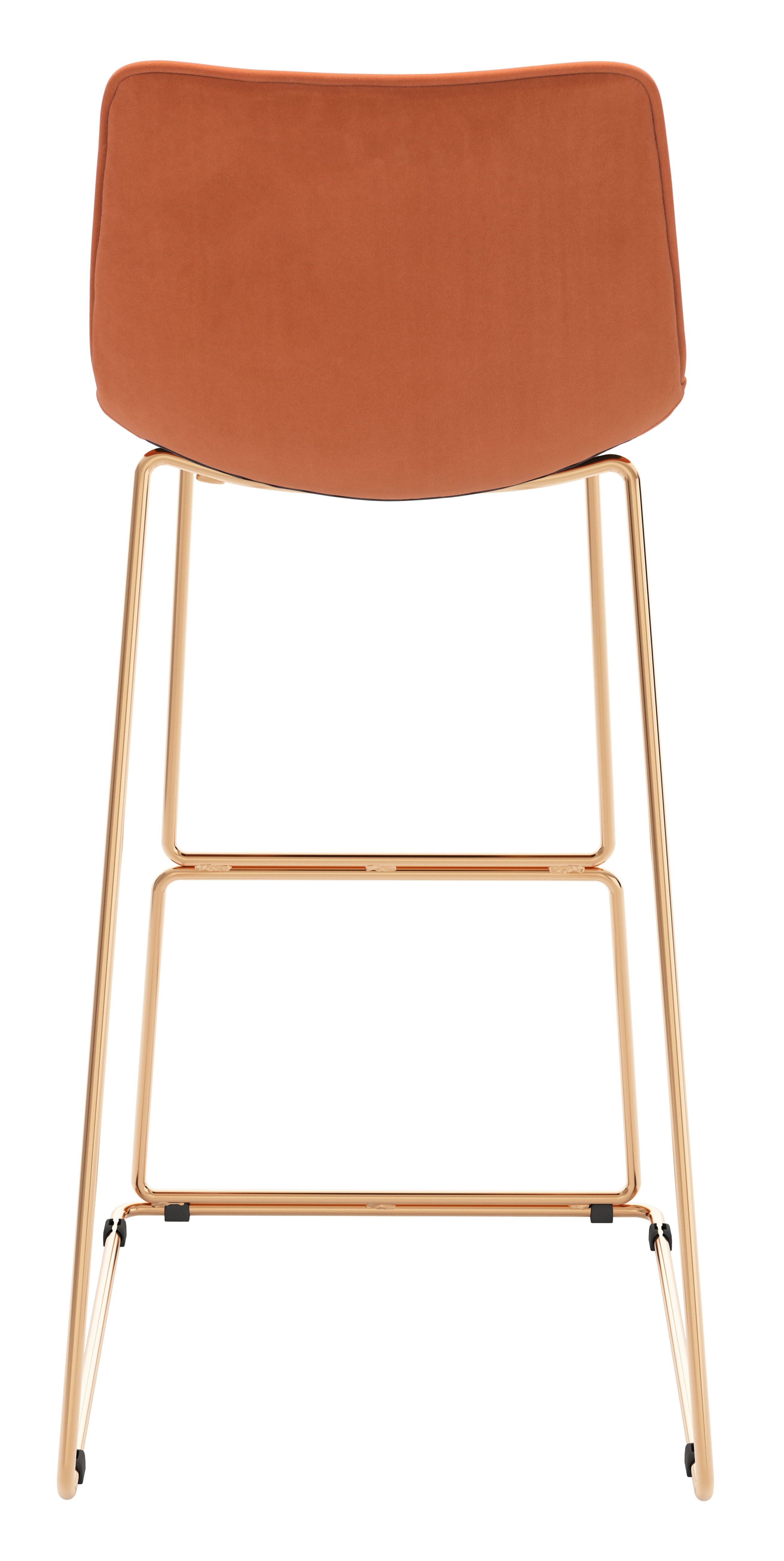 Adele Barstool (Set of 2) Orange & Gold product image