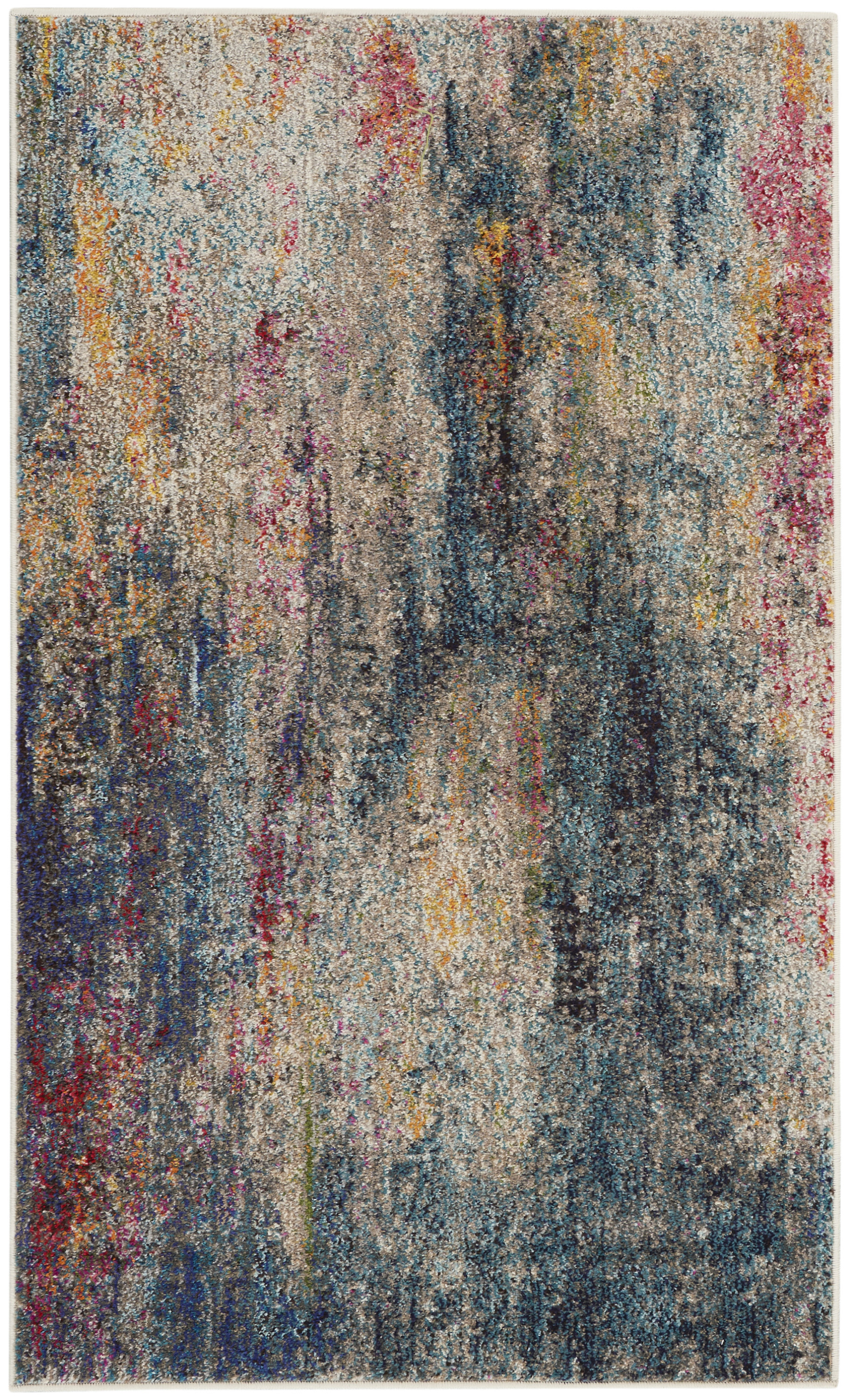 Nourison Celestial 3' x 5' Multicolor Modern Indoor Rug