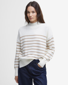 Shelly Striped High-Neck Jumper 