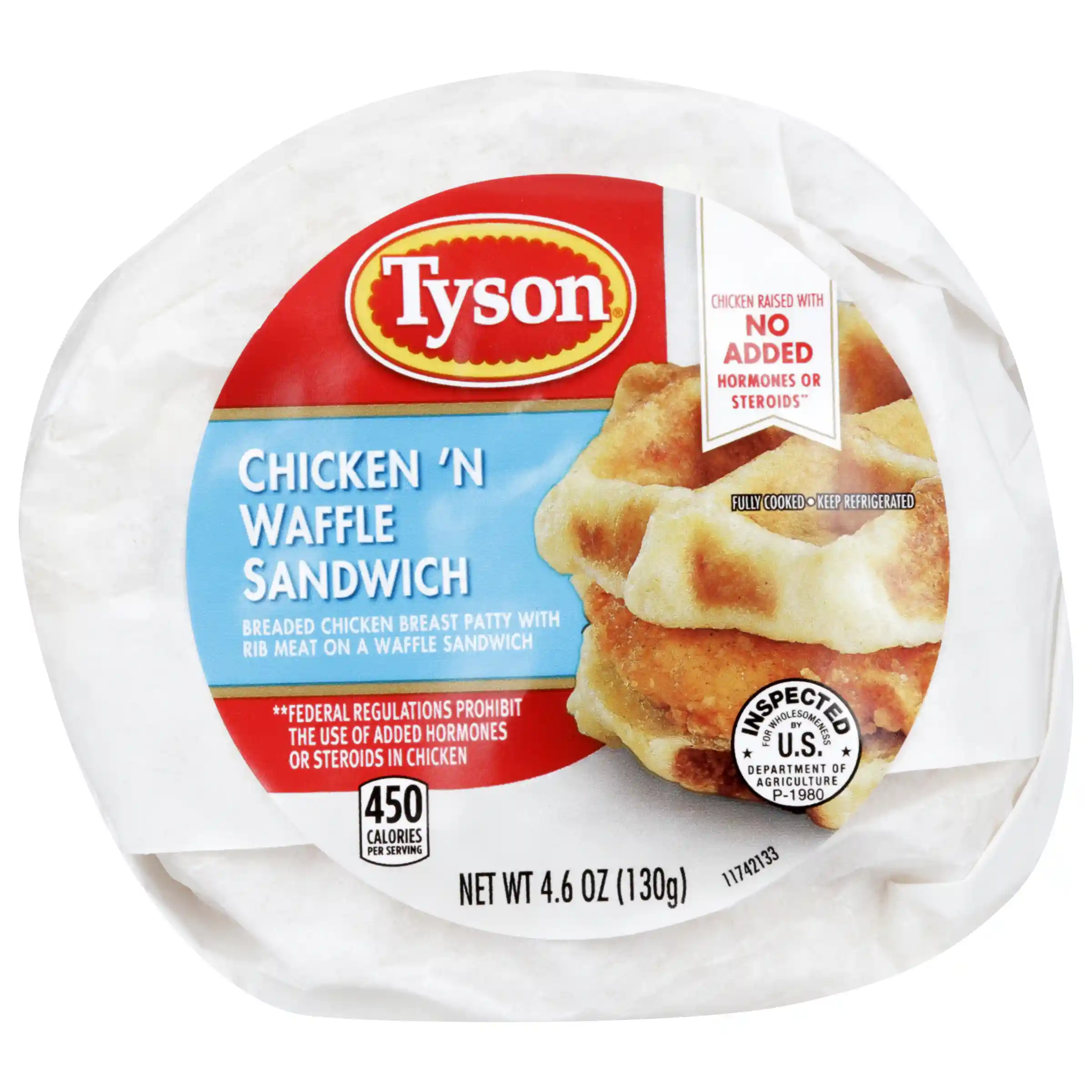 Tyson® Butcher-Wrapped Chicken & Waffles Sandwich_image_3