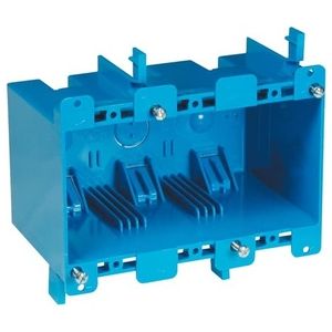 Blue Polycarbonate Outlet Box