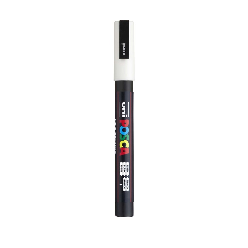 PC-3M Paint Marker, Fine Bullet Tip (0.9-1.3 mm), White