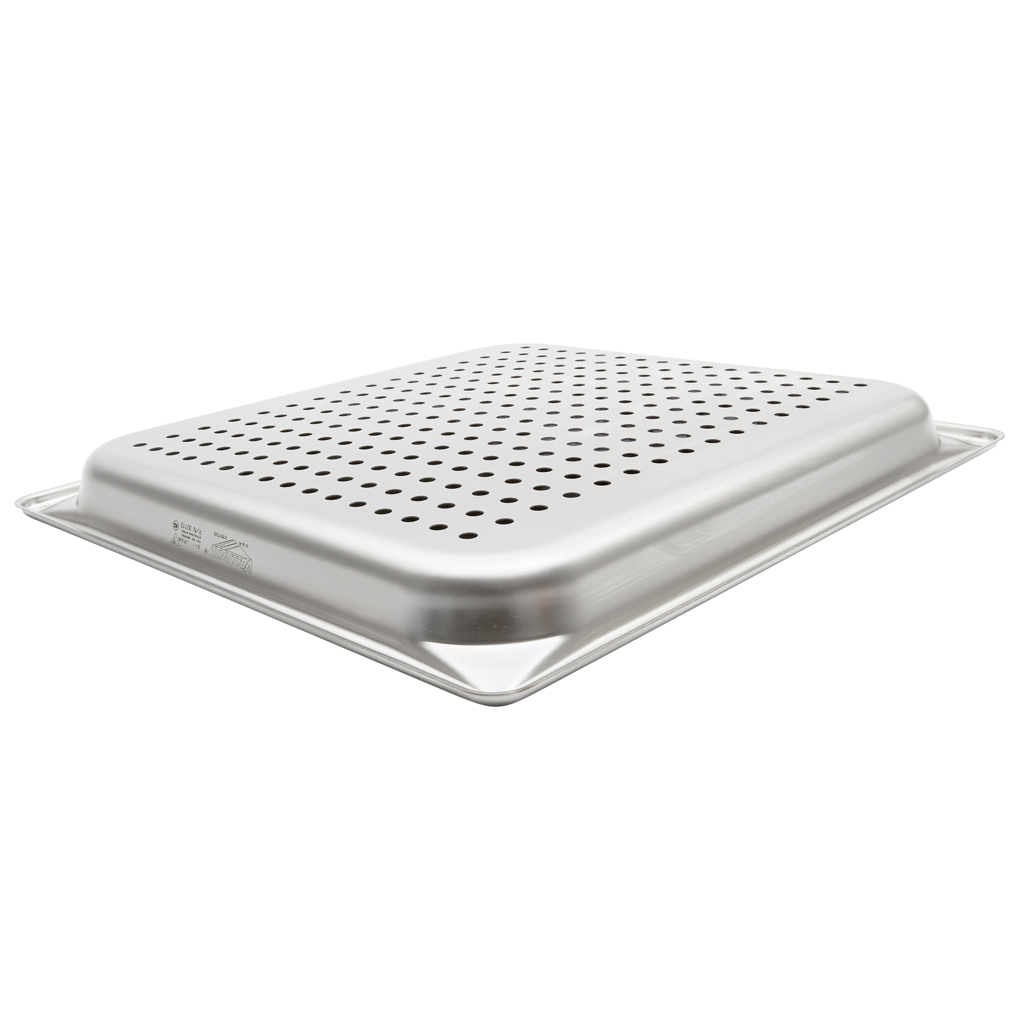 Twothirdssize 1 ¼inchdeep Super Pan V® perforated stainless steel