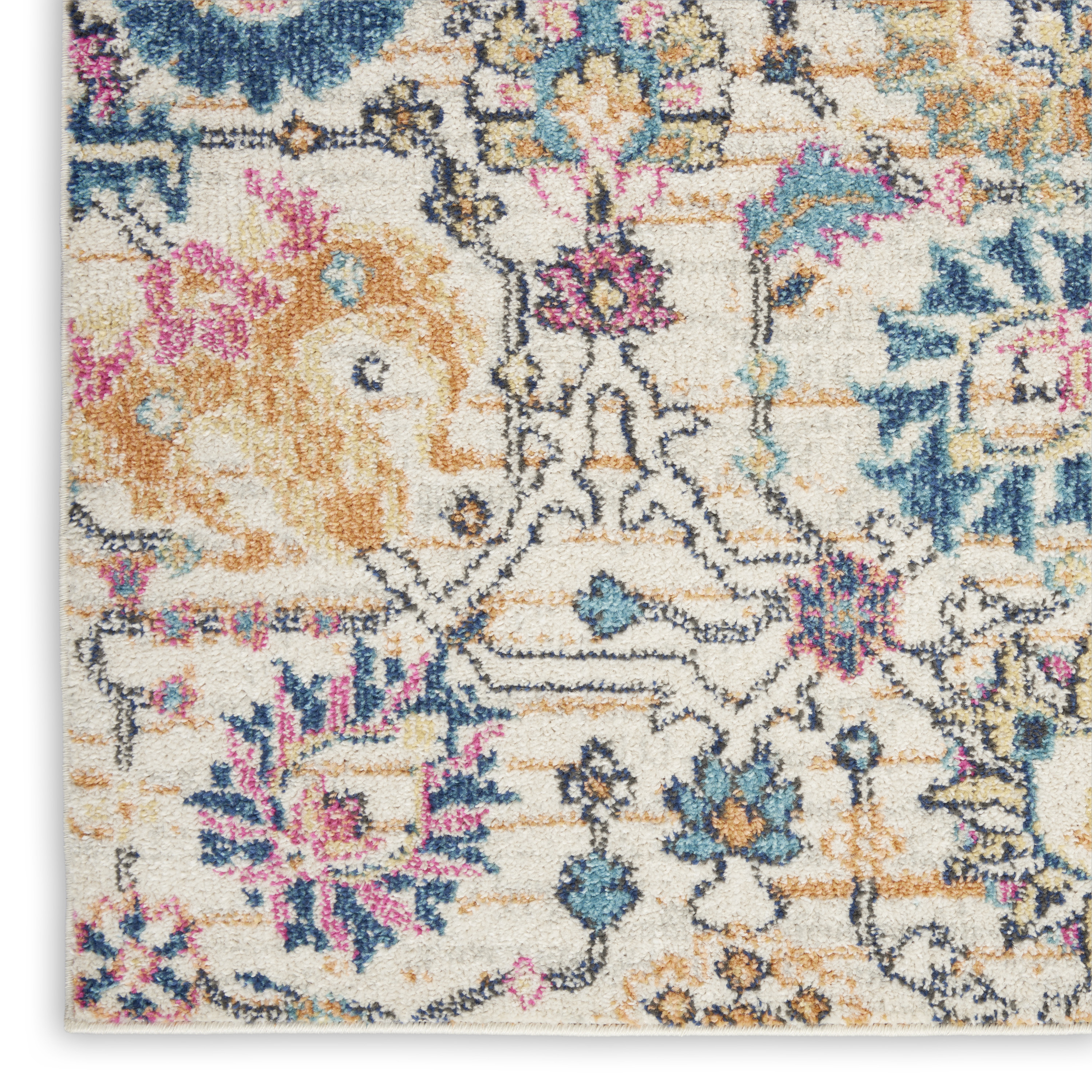 Nourison Passion 1'10" x 6' Ivory Multicolor Bohemian Indoor Rug